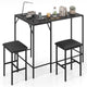 Giantex 3-Piece Bar Table & Chair Set, Convertible L-Shaped Table