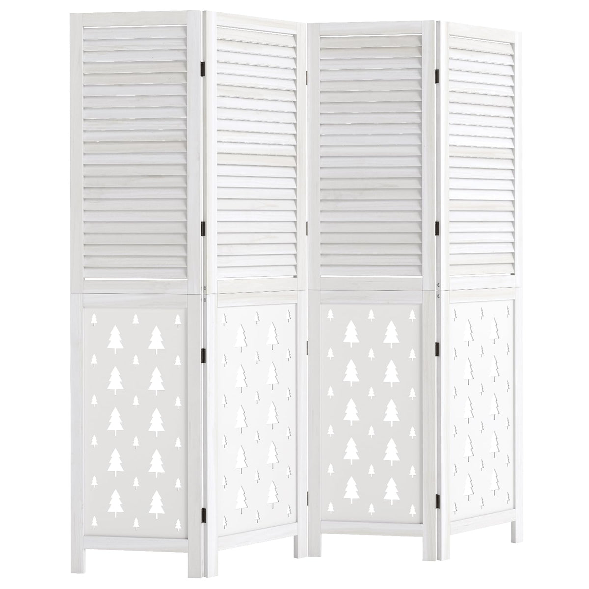 170cm Tall Wood Room Divider with 4/6 Panel