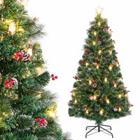 Artificial Xmas Tree Optic Fibre with 8 Lighting Modes and Kerosene Lamps