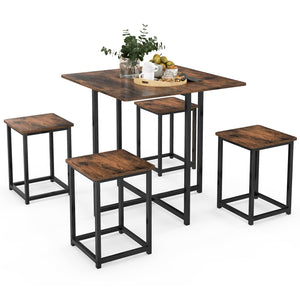 Giantex 5-Piece Dining Table Set for Small Space