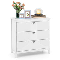 3-Drawer Dresser Chest of Drawers Side Table Nightstand Bedside Table Cabinet