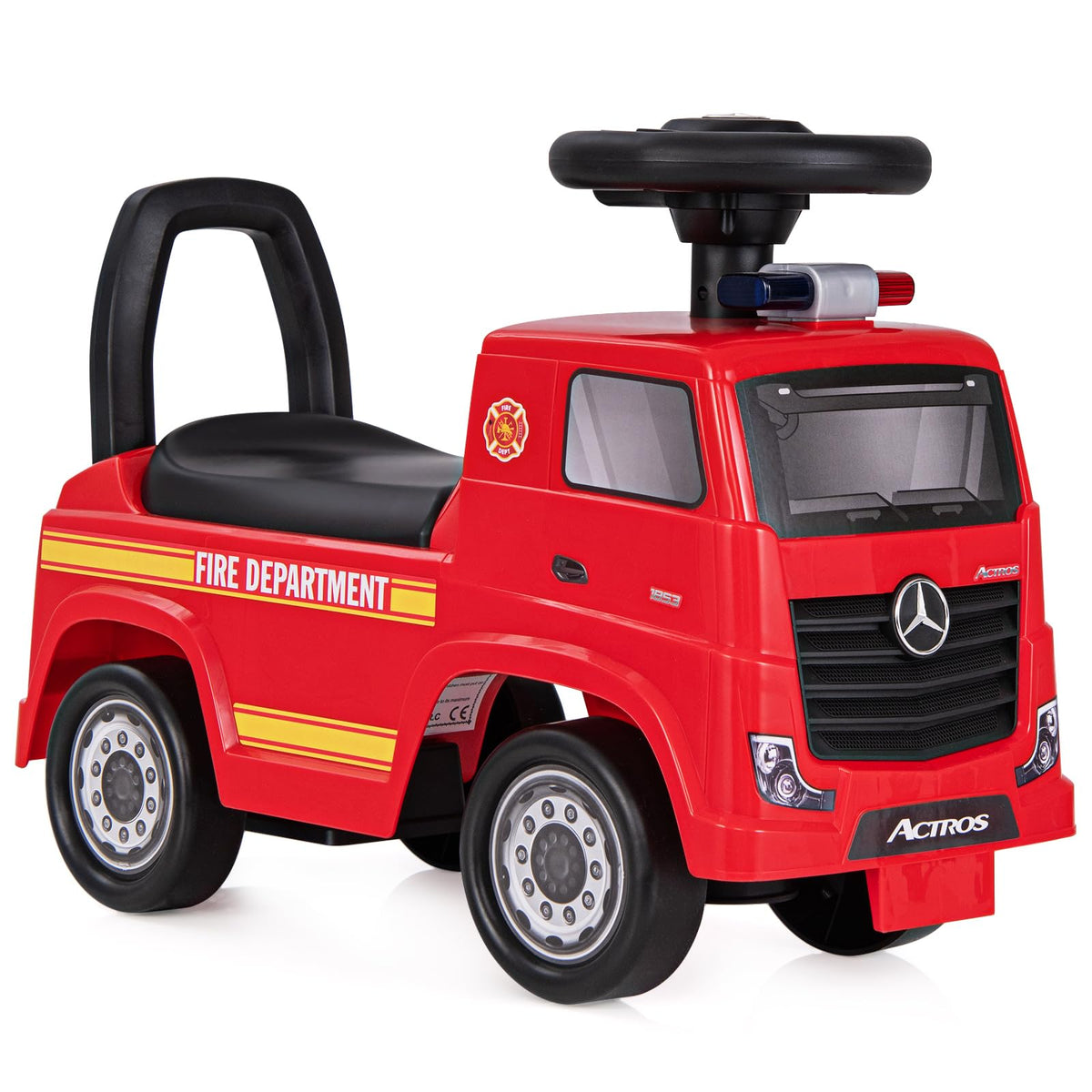 Mercedes-Benz Licensed Kids' Ride On Truck, Push Fire Engine