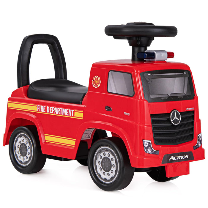 Mercedes-Benz Licensed Kids' Ride On Truck, Push Fire Engine