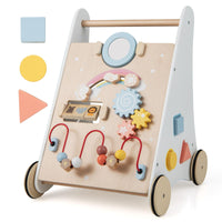 7 in 1 Push and Pull Learning Walker with Multi-Activity Toys for Kids