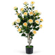 100cm Artificial Camellia Tree for Home Office or Porch Decoration