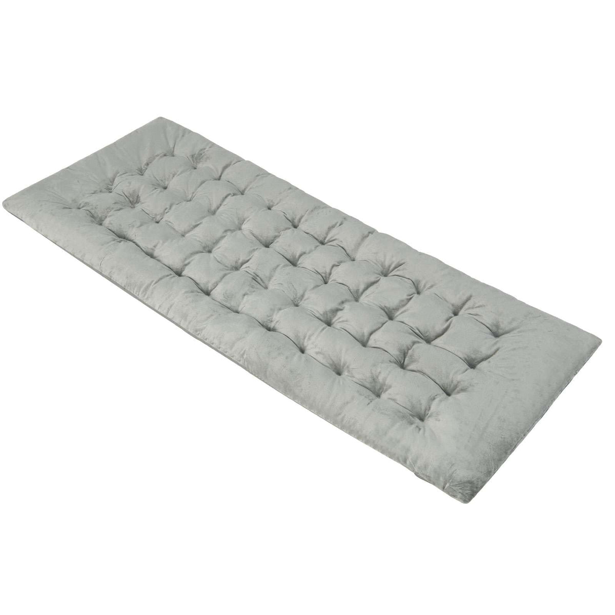 195 x 74 x 7 CM Thickened Recliner Cushion with 4 Fixing Straps, Bed Fixing Pocket