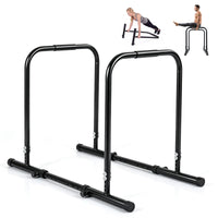 Adjustable Dip Bar, Heavy Duty Parallette Push Up Stand with 660 LBS Capacity, Anti-Slip Foam Grips