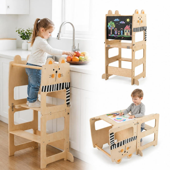 3-in-1 Toddler Kitchen Step Stool