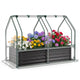 120x30x60 cm Raised Garden Bed with Greenhouse Cover and Windows