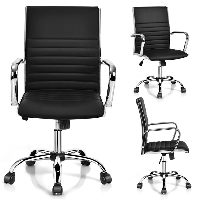 Giantex High Back Conference Chair w/Armrest, Ergonomic Executive Chair