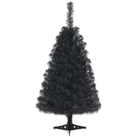 3ft Unlit Black Christmas Tree, Artificial Halloween Tree