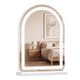 Giantex Arched Vanity Mirror with LED Lights & Removable Magnify Mirror