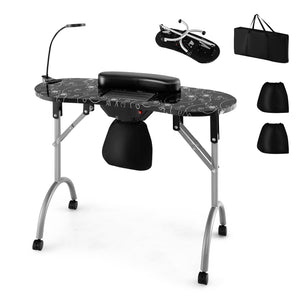 Folding Manicure Nail Table with Electric Dust Collector