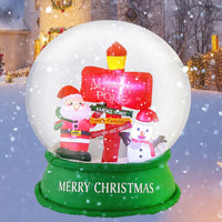 126CM Christmas Inflatable Snow Globe with LEDs & Air Blower