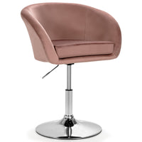 Giantex Velvet Vanity Chair, Height Adjustable Bar Stool, Swivel Makeup Stool, Modern Armchair