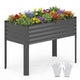 Galvanized Raised Garden Bed with Legs, Metal Elevated Planter Box for Gardening Vegetables, Flowers
