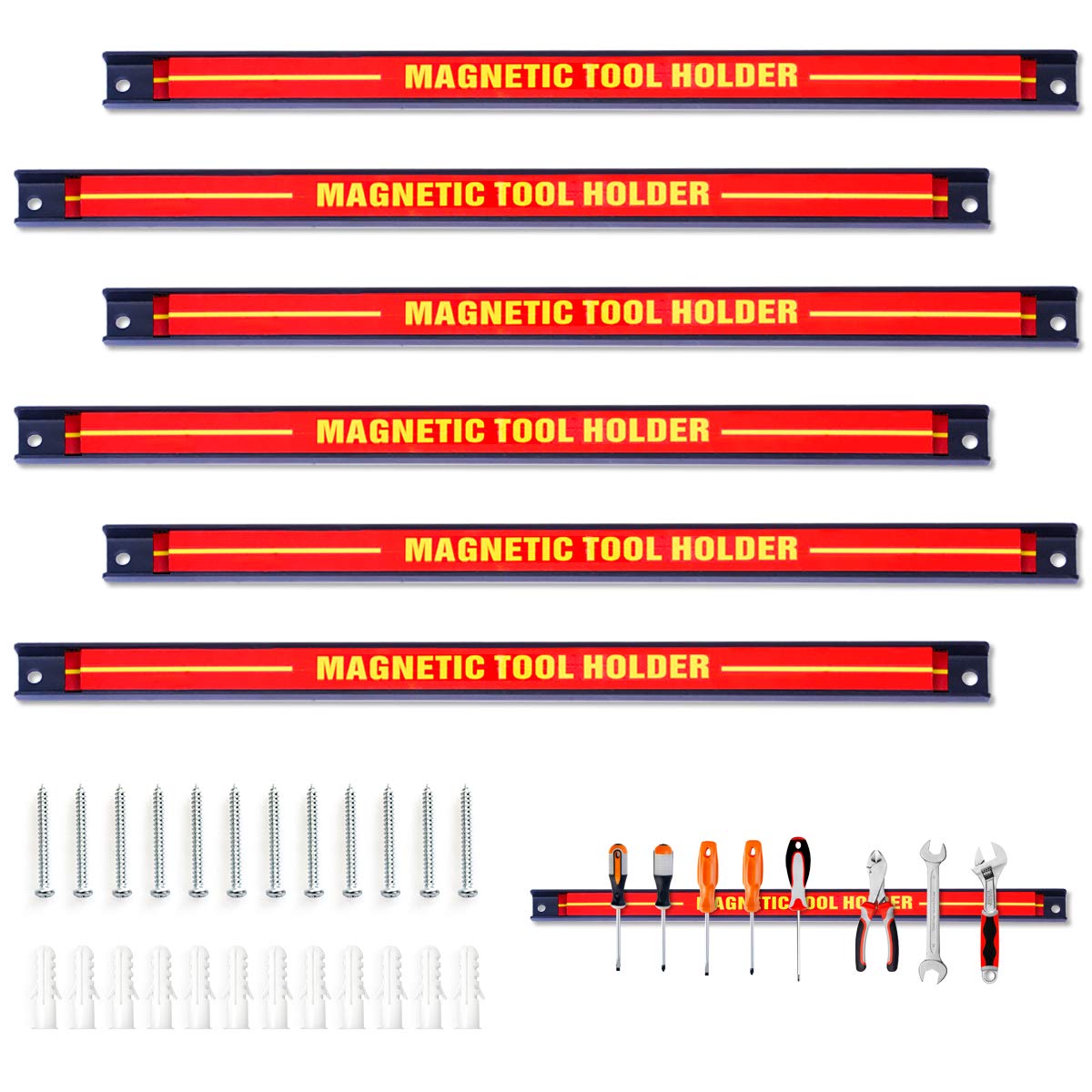 Magnetic Tool Holder, Heavy-Duty Magnetic Bar with Strong Load Capacity