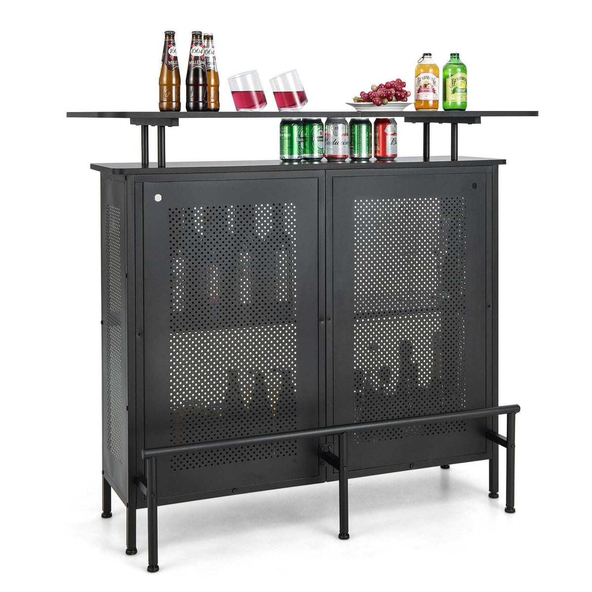 Giantex 4-Tier Home Bar Unit, Home Bar Cabinet