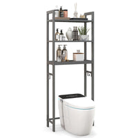 Giantex Over The Toilet Storage Shelf, Space Saving Metal Bathroom Organizer