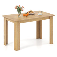 Giantex 120 CM Dining Table for 4-6, Wooden Rectangular Table