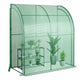 215 cm Portable Lean-to Walk-in Wall Greenhouse w/ Weatherproof PE Cover Outdoor