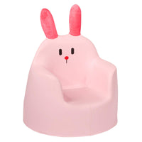 Giantex Children’s Sofa, Cartoon Rabbit Kids Armchair, Upholstered Baby Sofa Seat with Soft PVC Cloth and Stable Sponge, Suitable for Toddlers