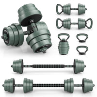 20 kg Adjustable Weight Dumbbell Set with 4 Modes for Home Gym Fitness Exercise