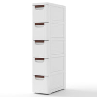 5/6-Drawer Rolling Organizer Unit