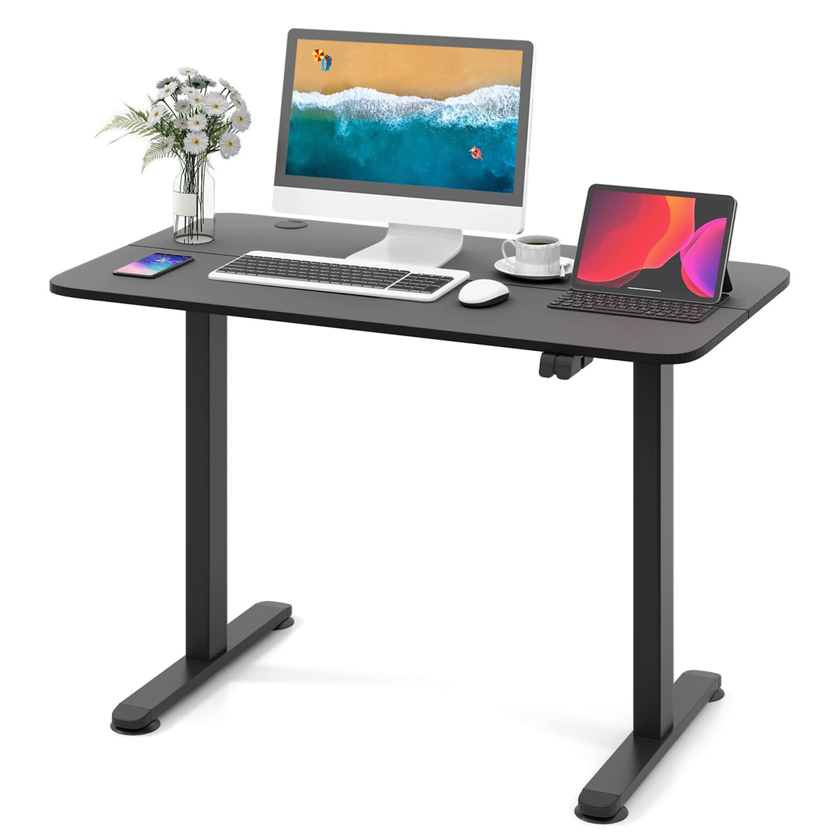 Giantex Electric Standing Desk, Ergonomic Stand Computer Desk
