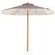 2.1m Patio Umbrella with Fringe Sun-Protective Polyester Canopy