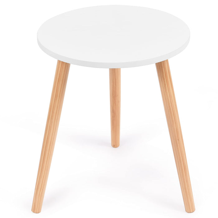 End Side Table, Small Round Coffee Table, Nightstand Unit