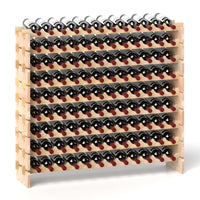 Giantex 108 Bottles Wine Rack, 9 Tiers Stackable Modular Wine Bottle Holder