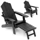 All-Weather HIPS 180kg Loaded Lounge Chair with Retractable Footrest