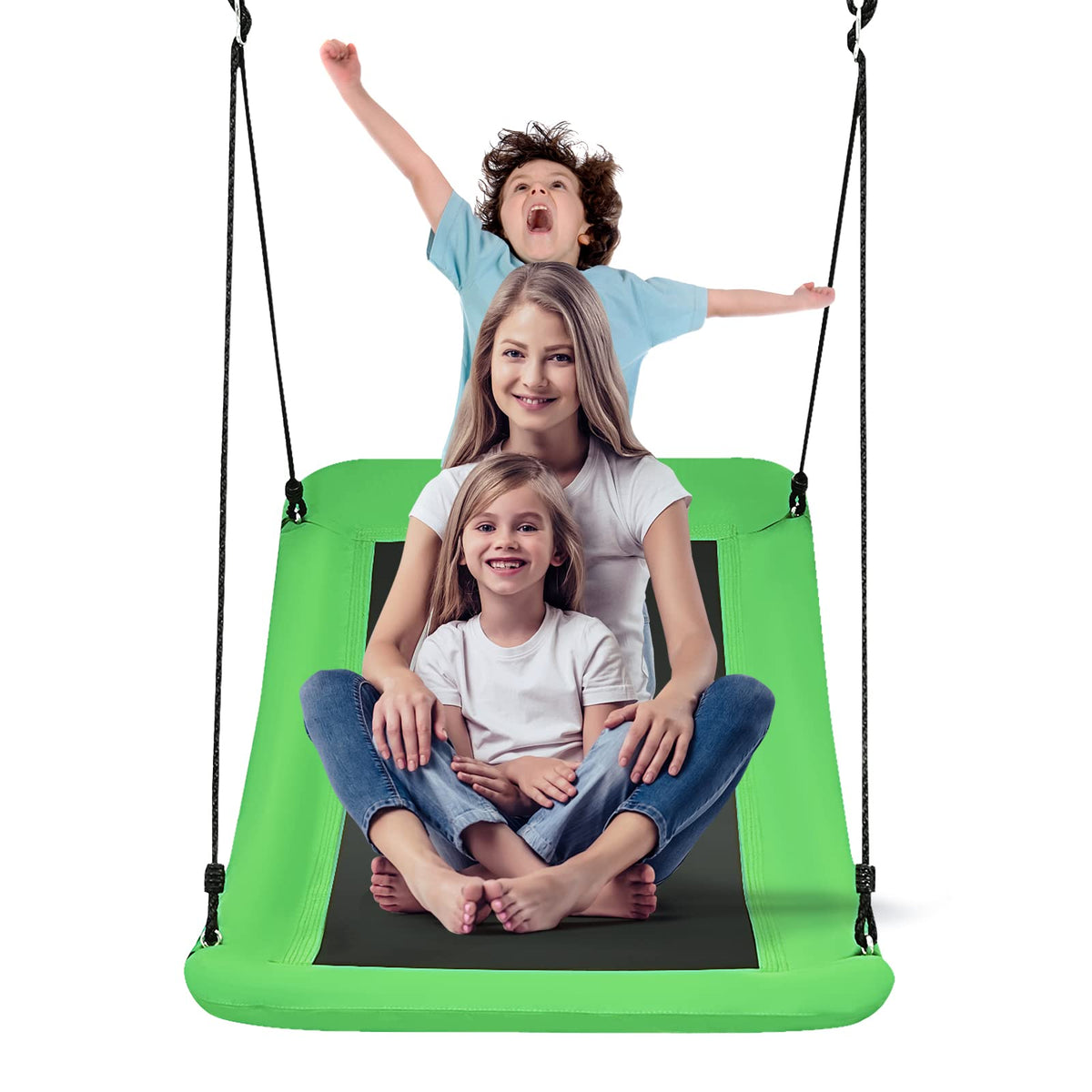 Giant 152 x 80 cm Platform Saucer Tree Swing Set for Kids and Adult