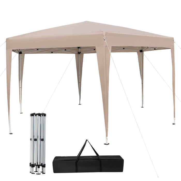 4 x 3.5 m Hexagonal Pop-Up Canopy Tent, Heavy-Duty Height Adjustable Gazebo Shelter