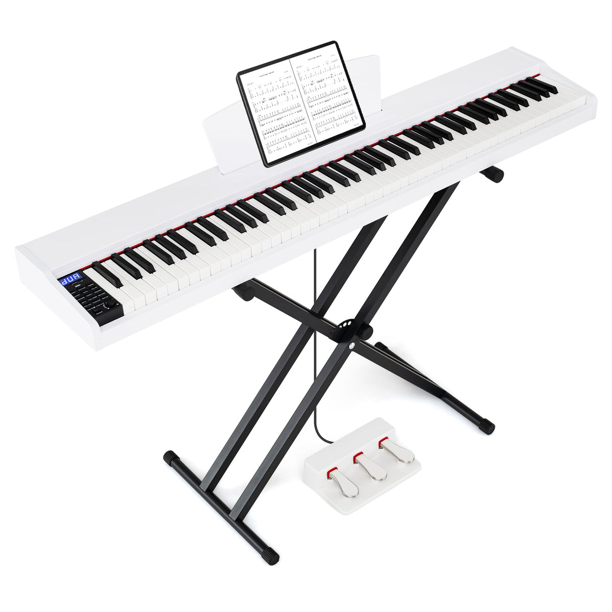 88-Key Keyboard Piano Set Full Size Semi-weighted Digital Piano
