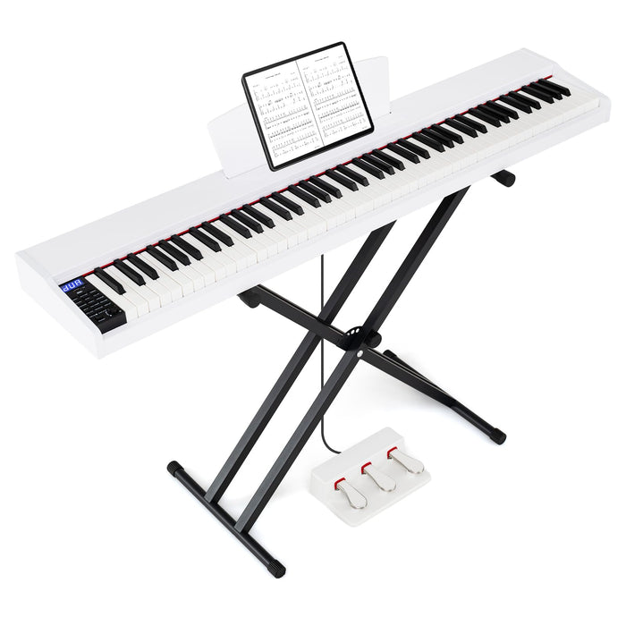 88-Key Keyboard Piano Set Full Size Semi-weighted Digital Piano
