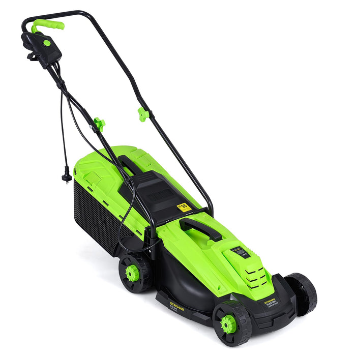 Electric Lawn Mower with 5-Position Height Adjustment