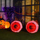 Giantex 2 Pack 0.9 M Halloween Inflatable Eyeballs with Air Blower Red LED Lights