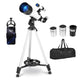 70 mm Refractor Telescope, 3X Eyepiece Astronomical Telescope
