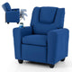 Kids Recliner Chair, Push Back Toddler Sofa with Cup Holder