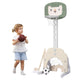 3-In-1 Children's Playground with Height-Adjustable Basketball Stand