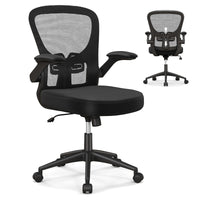 Giantex Ergonomic Office Chair, Adjustable Swivel Mesh Task Chair with Flip-Up Armrests