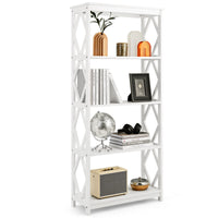 Giantex 5-Tier Bookshelf, Modern Bookcase with Open Shelves