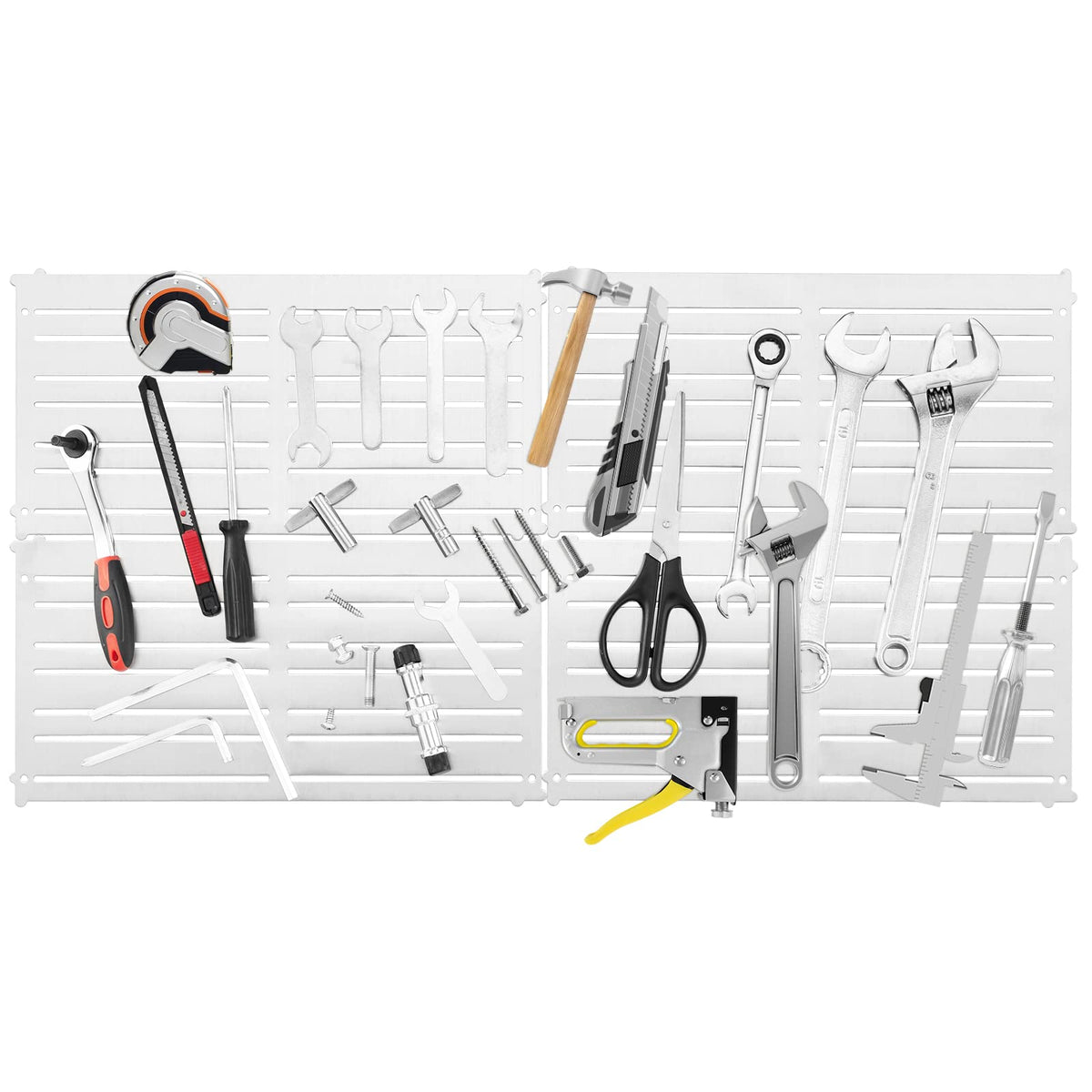 4 Pieces Magnetic Tool Organizers with 32 Strong Magnetic Strips