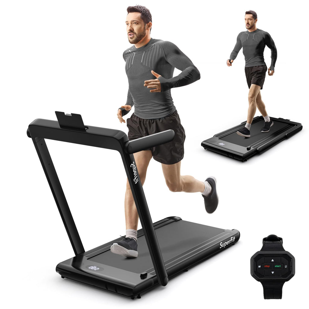 Electric Running Machine with LED Display & Workout APP for Home ...