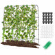 Garden Arched Trellis for Climbing Plants U-Shaped with Netting