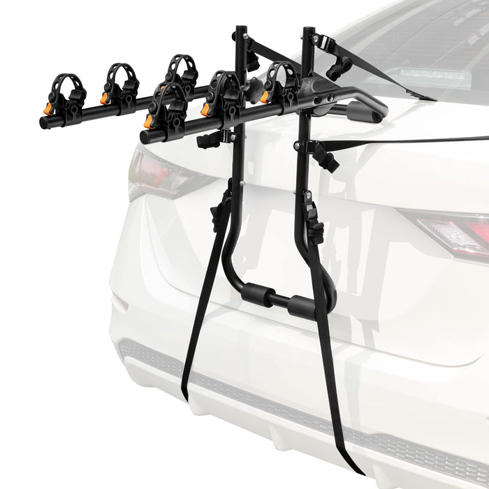 3-Bike Trunk Mount Rack with Adjustable Length Angle