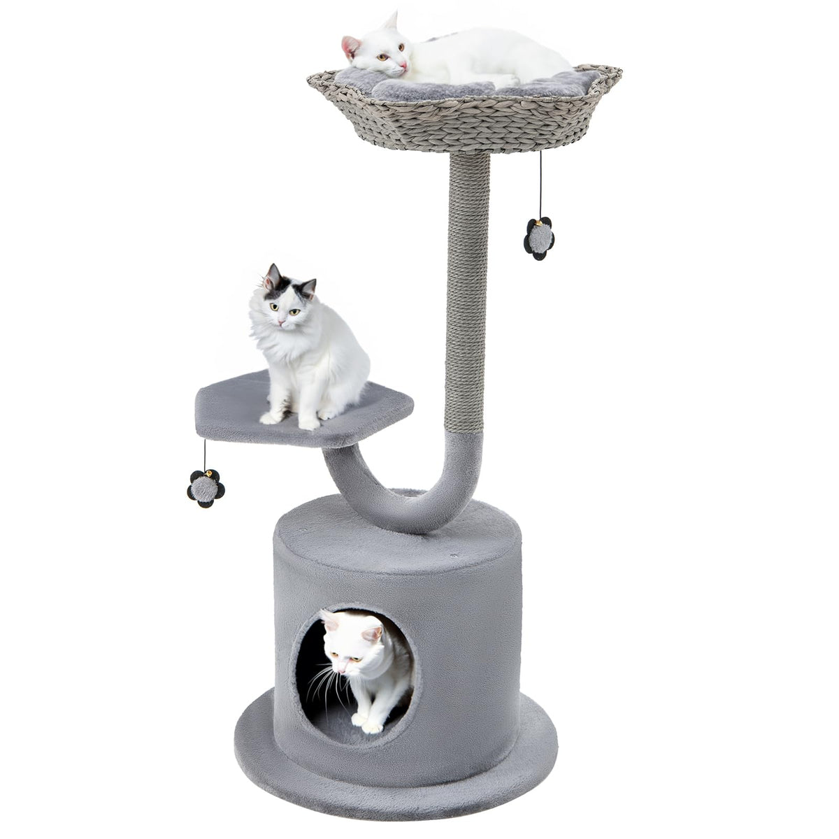 Cat Tree for Indoor Cats, 106 CM Tall Cat Tower