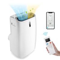 14000/16000 BTU 4-in-1 Portable Air Conditioner with Fan and Sleep Mode